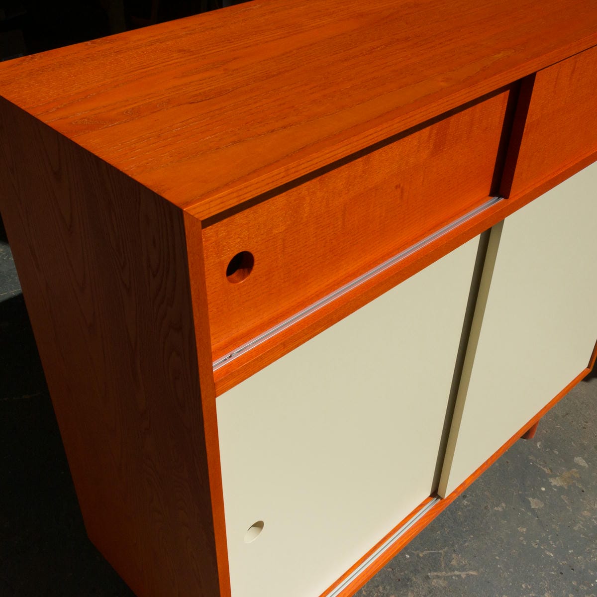 Creamsicle Record Cabinet