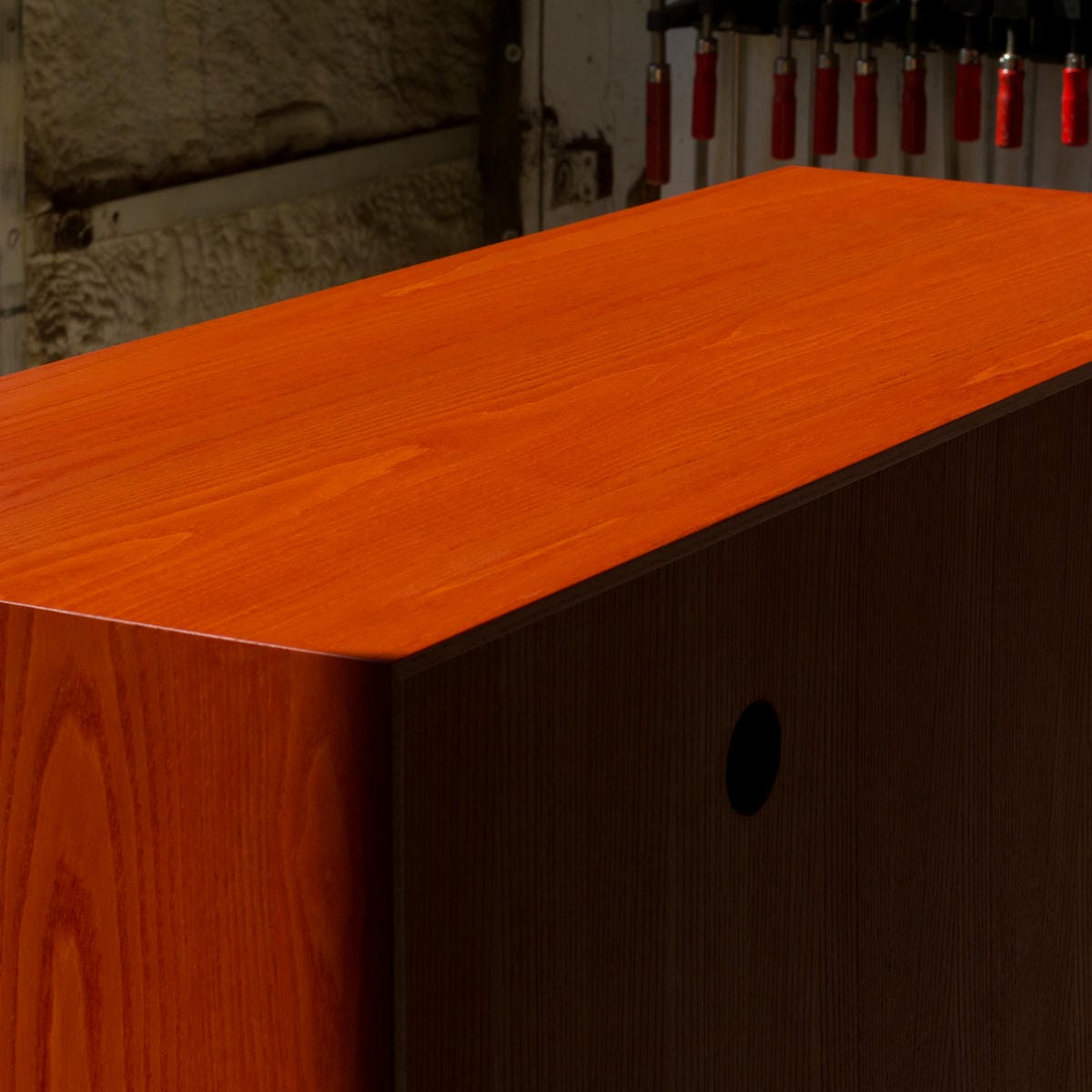 Creamsicle Record Cabinet
