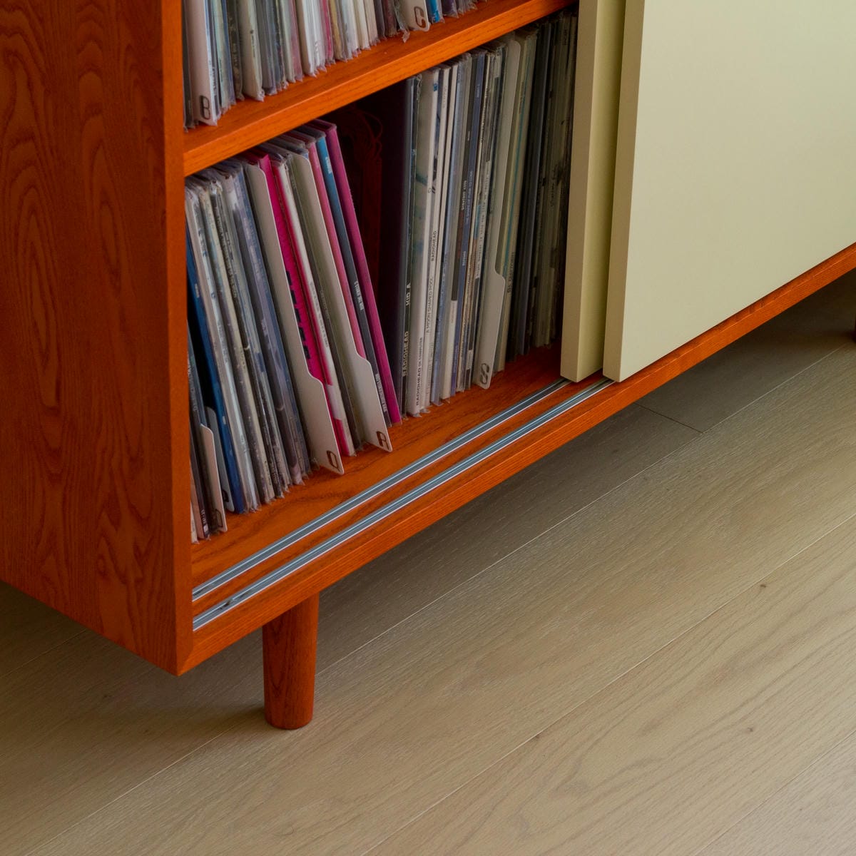 Creamsicle Record Cabinet