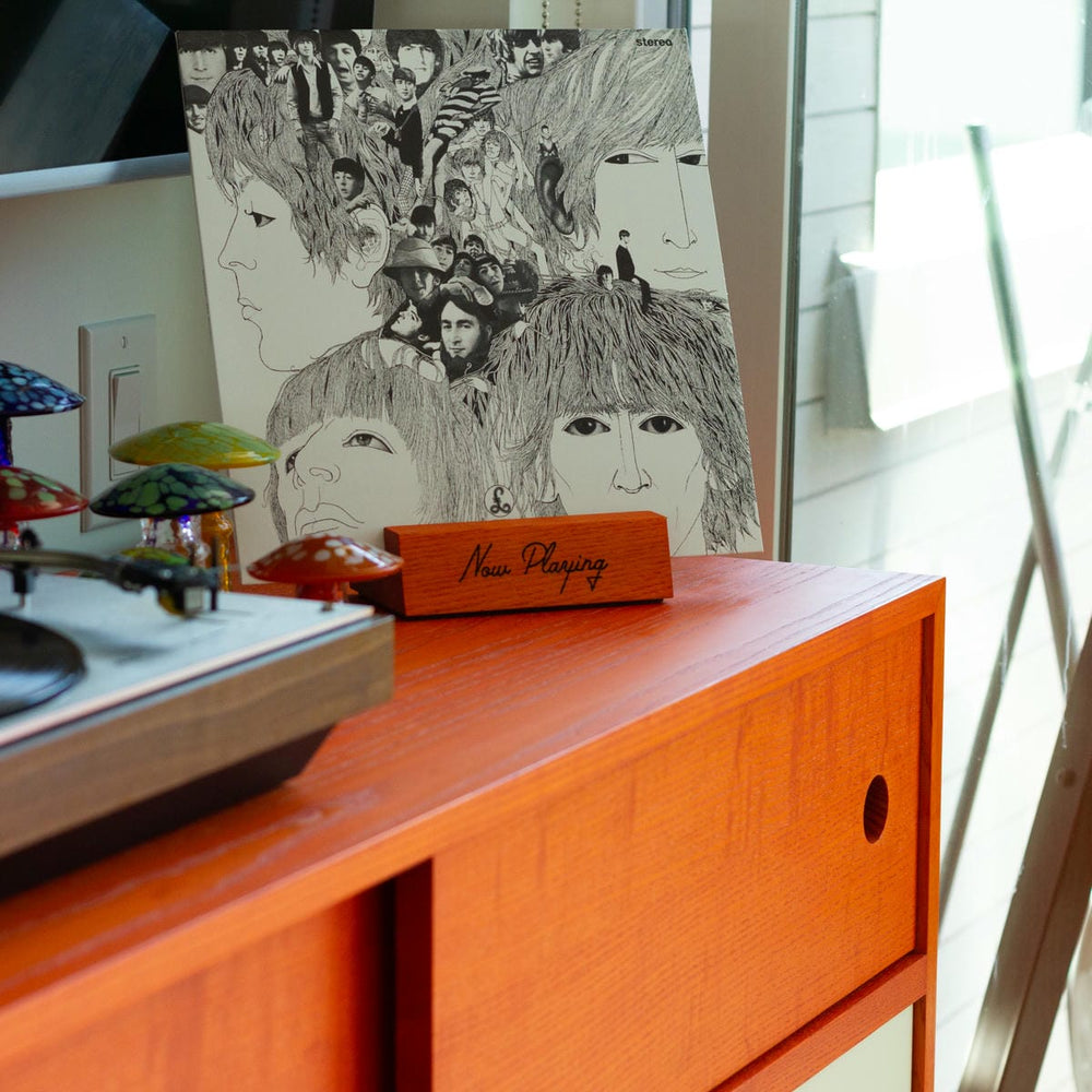 Creamsicle Record Cabinet