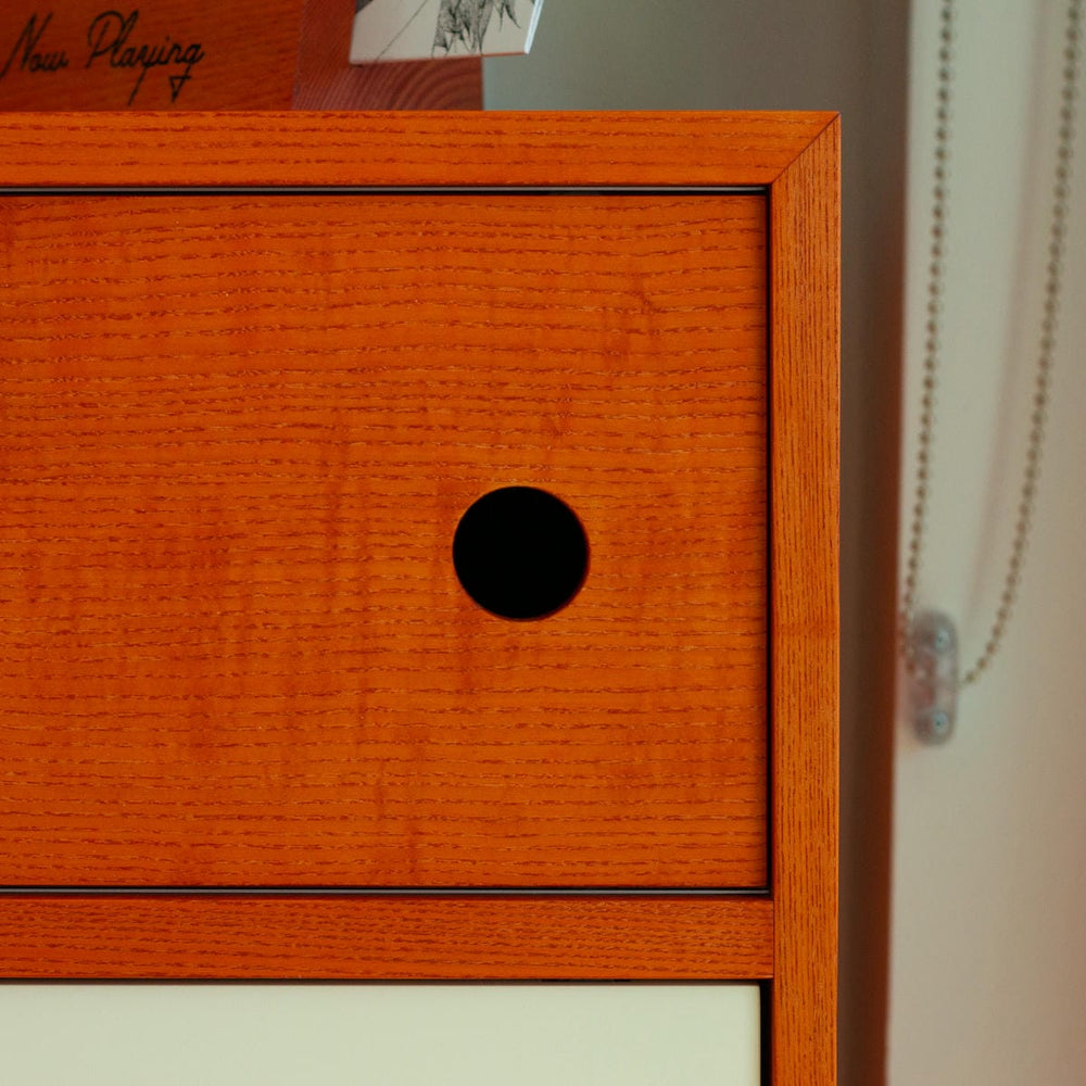 Creamsicle Record Cabinet