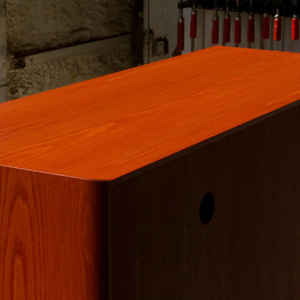 Creamsicle Record Cabinet